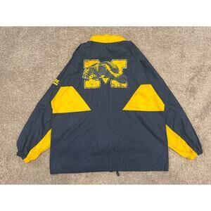 Rare Vintage 90s UofM Turbo Sportswear Windbreaker Pullover Size L